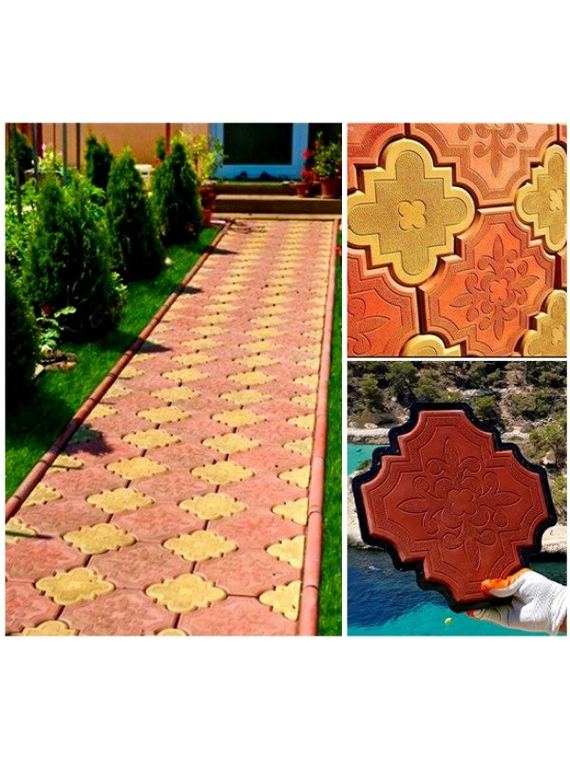 Tip floare — matriță pentru pavaj