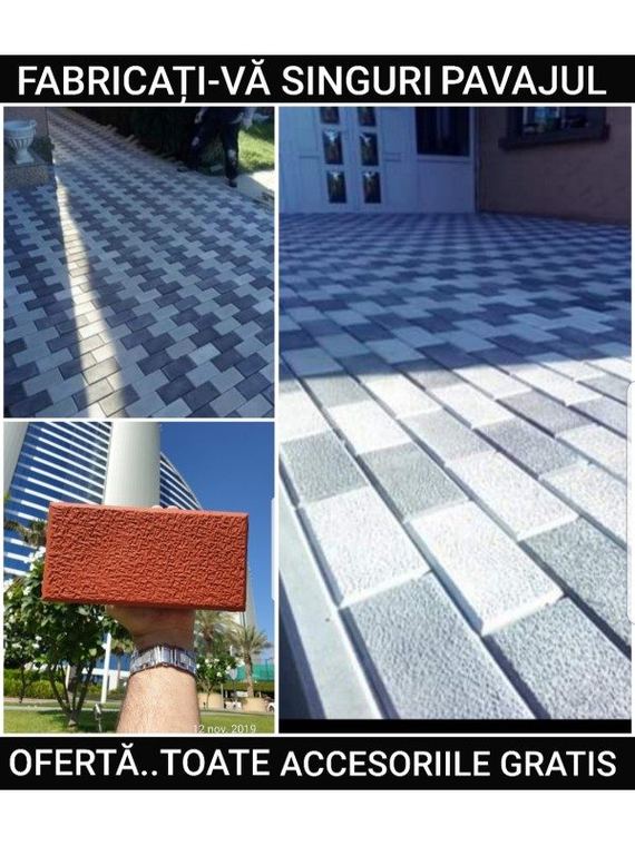 Cărămidă 20×10 · plastic — matriță pentru pavaj