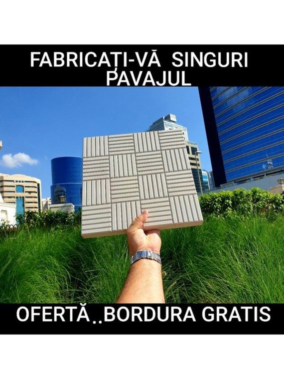 Plăci zimți 30×30×3 — matriță pentru pavaj